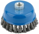 Корщетка-чашка, гайка М14, стальная витая проволока, 125 мм MOS