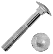 Болт с полукруглой головкой и квадратным подголовком 8х25 мм DIN 603, оцинкованный