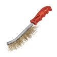 Щетка металлическая латунированная пластик. рук. Matrix