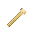 Болт 4х30 мм DIN 933 полная резьба, латунный