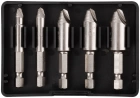 Набор экстракторов для болтов и шпилек усиленный, HSS сталь, Профи 5шт.