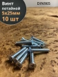 Винт потайной оцинкованный 5х25 DIN965, 10 шт.