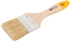 Кисть флейцевая Стандарт-Плюс, натур.светл.щетина, дерев.ручка 2,5" 63 мм