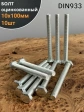 Болт оцинкованный М10х100 DIN933 10 шт.