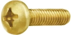 Винт 6х10  латунный с полукруглой гол. DIN7985,10 шт
