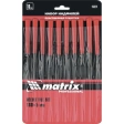 Набор надфилей, пластик.рук. 180х5 мм 10шт. Matrix