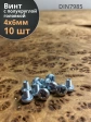 Винт с полукруглой головкой М4х6 ОЦ DIN7985, 10 шт.