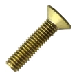 Винт потай 8х25 мм DIN 965, полная резьба, латунный
