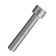 Винт с внутренним шестигранником 16х120 мм класс прочности 8.8 DIN 912 полная резьба, оцинкованный