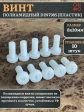Винт полиамидный 8х20 мм DIN7985 (пластик), 10 шт.