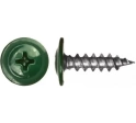 Саморез с прессшайбой, острый, 4,2х13 RAL6005 зеленый