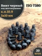 Винт чёрный М5х10 ISO 7380 под шестигранник к.п.10.9, 20 шт.