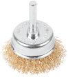 Щетка для дрели "чашка", латунир.вит.проволока 0,3мм, 50 мм CUTOP Profi