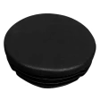 Заглушка для труб круглая d-40 мм, черная