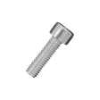 Винт с внутренним шестигранником 8х25 мм класс прочности 8.8 DIN 912 полная резьба, оцинкованный