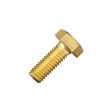 Болт 6х14 мм DIN 933 полная резьба, латунный