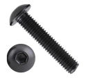 Винт чёрный М4x35 ISO 7380 под шестигранник к.п.10.9, 50 шт.
