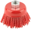 Корщетка-чашка, гайка М14, нейлоновая 75 мм Профи