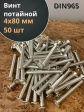 Винт потайной оцинкованный 4х80 DIN965, 50 шт.
