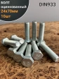 Болт оцинкованный М24х70 DIN933 10 шт.