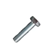 Болт 8х30 мм класс прочности 12.9 DIN 933 полная резьба, оцинкованный