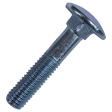 Болт с полукруглой головкой и квадратным подголовком 10х50 мм DIN 603, оцинкованный