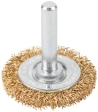 Щетка для дрели "Плоская", латунир.вит.проволока 0,3мм, CUTOP Profi