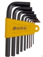 Набор ключей имбусовых HEX 1,5-10 мм CrV 9шт. оксидированные короткие Ultima