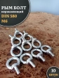 Рым болт нержавеющий М6 DIN580, 10 шт.