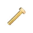 Болт 10х35 мм DIN 933 полная резьба, латунный