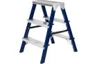 Стремянка 3 ступени двухсторонняя, стальная Сибртех