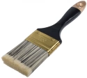 Кисть флейцевая Стайл, искусст.ч/б щетина, дерев.ручка 2,5" 63 мм