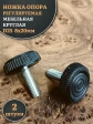 Ножка опора D25 М8х20 регулируемая мебельная круглая 2 шт