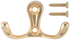 Крючок двойной золото 