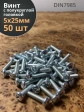 Винт с полукруглой головкой М5х25 ОЦ DIN7985, 50 шт.