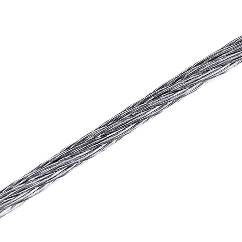 Трос стальной d5 с зажимами (4 шт.) ОЦ без оплетки, 40 м. фото 1