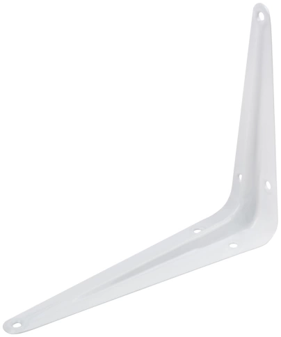 Уголок-кронштейн 125х150 мм (0,7 мм) белый фото 1