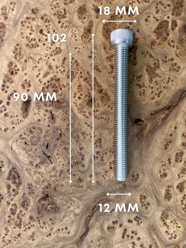 Винт нержавеющий шестигранник  М12х90, DIN 912, 4 шт фото 4