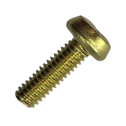 Винт с полукруглой головкой  6,0х10 мм DIN 7985, полная резьба, латунный фото 1