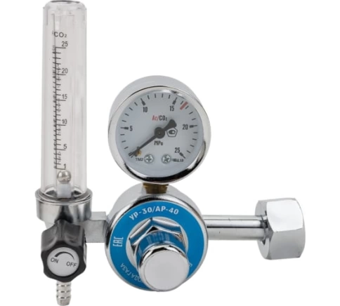 Редуктор аргоновый У-30/АР-40-1 с расходометром ПРОФЕССИОНАЛ фото 2