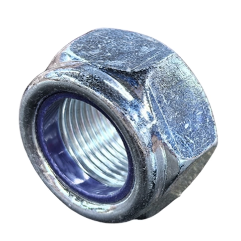 Гайка с полимерной вставкой М8х1 мм DIN 985, класс прочности 8, оцинкованная фото 2