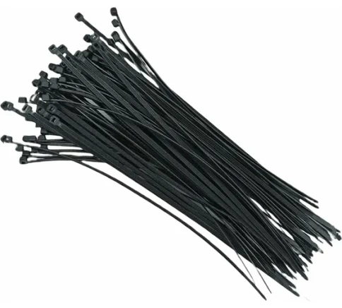 Хомуты нейлоновые черные 5х250 мм 100 шт.VERTEXTOOLS фото 1