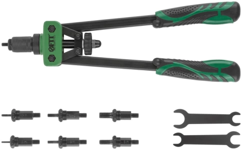 Заклепочник силовой двуручный Профи для резьбовых заклепок М3-М10 350 мм фото 1