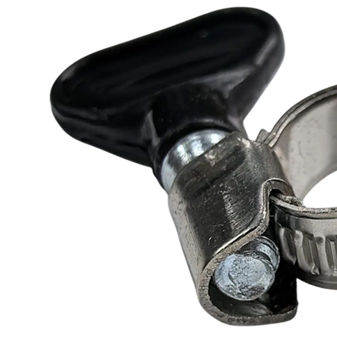 Хомут червячный с барашком 16-25 мм, нержавеющая сталь W2 фото 2