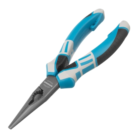 Длинногубцы прямые, трехкомпонентные рукоятки 170 мм Gross фото 1