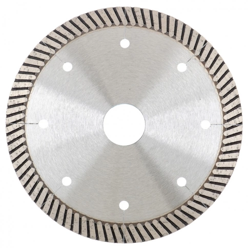 Диск алмазный турбо с лазерн.перфорац. сухое резание 180х22,2 мм Gross фото 2