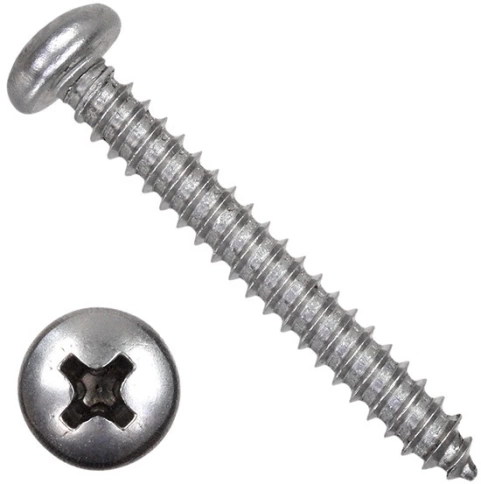 Саморез нержавеющий полукруглая гол. 4,2х50 DIN7981 , 100 шт. фото 5