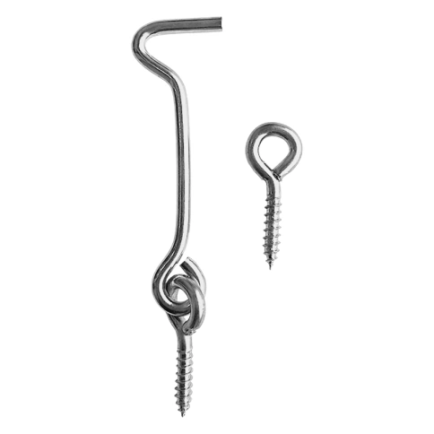 Крючок ветровой КР-100/1 оцинкованный с шурупом-кольцо фото 1