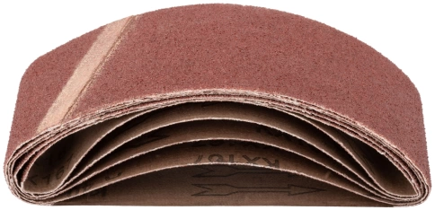 Ленты шлифовальные бесконечные, водостойкие, тканевая основа, 75 х 457 мм, 5 шт. Р 40 фото 2