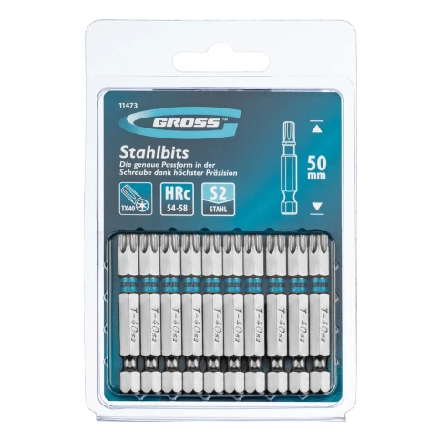 Биты TORX 40х50 мм, сталь S2 Gross фото 1